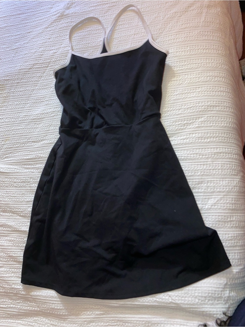Old Navy Black Mini Dress with White Trim